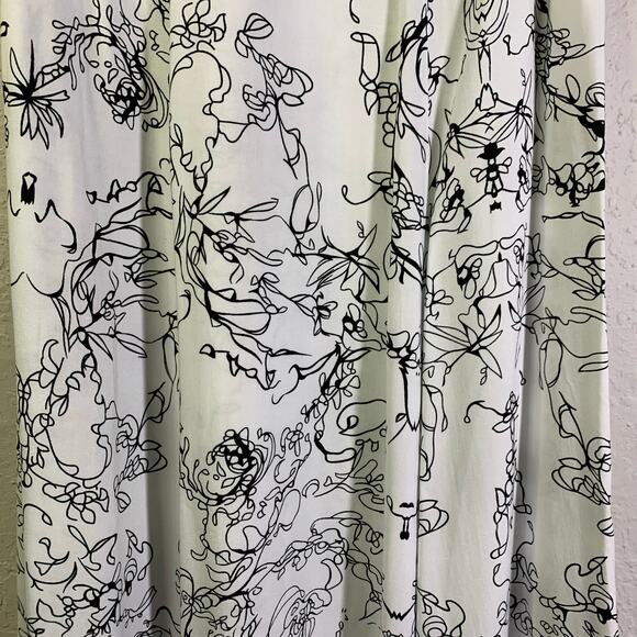 SOFT SURROUNDINGS Skirt Amaranth PM Abstract Modern Artsy Elastic Back Waist - Picture 8 of 14